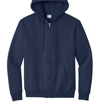 PC90ZH – Fleece Full-Zip Hooded